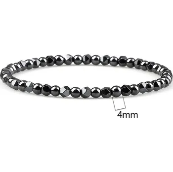 Náramek Stylové minerální náramky z hematitu 4mm/6mm/8mm | minerální náramky - Elastické 4mm