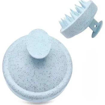 kartáč na vlasy Masážní kartáč na vlasy pro mytí a péči | silikonový hřeben - Modrý