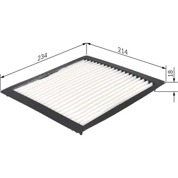 Ventilátor topení a klimatizace Filtr, vzduch v interiéru BOSCH 1 987 432 263