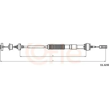 Auto-moto Spojkové lanko COFLE 92.11.3235