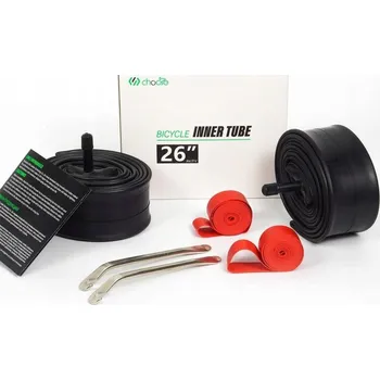 Duše na kolo MTB duše 26" AV + 2 montážní montpáky | Sada pro horské kolo