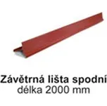 Lišta závětrná spodní ZLS 90 červená – 2000 mm