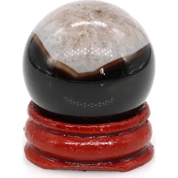 Přírodní kámen Kamenná minerální koule 30 mm | přírodní kámen | masážní koule - Achát zlého oka , 10 KS