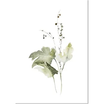 Obraz Minimalistický obraz na plátno s květinami | nástěnný obraz, plátno s motivem květin - 2PB4686 , 13x18 cm Bez rámu