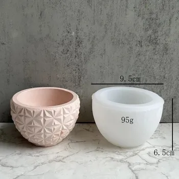 Forma na pečení Silikonová forma pro DIY tvoření | silikonová forma | DIY květináč, svícen - Diamantový tvar