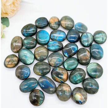 Přírodní kámen Labradorit kámen pro relaxaci | dekorativní kámen, přírodní krystal - Náhodný , 5ks