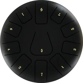 Ocelový meditační buben 8 palců | meditační bubínek, handpan buben - Styl 5