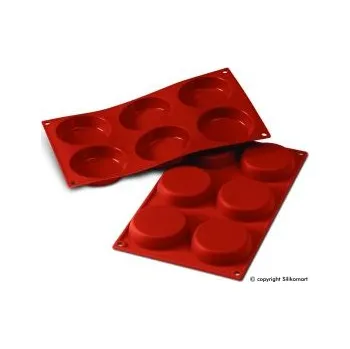 Nádoba na pečení Silikomart Silikonová forma Flan Mould (6 ks - pr. 8 cm)