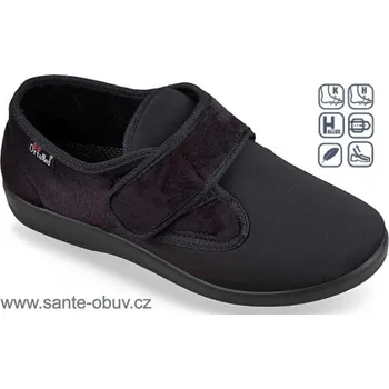 Dámská zdravotní obuv SANTÉ MJ/6013 ČERNÁ vych. obuv vel.37-43, --- - 43