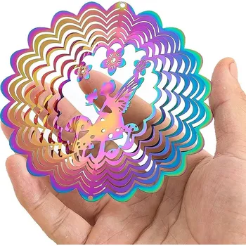 Zahradní dekorace Duhová 3D dekorace, lapač světla do zahrady | větrník zahrada | dekorace větrník - Víla