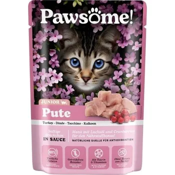 Krmivo pro kočku Kapsička PAWSOME Cat Junior s krůtím masem 85g