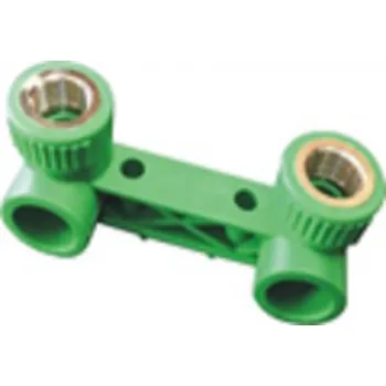 Instalatérský materiál PWS - Professional Water System PPR Dvojité nástěnné koleno 20 1/2 se stavitelnou roztečí