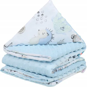 Dětská deka BABYMAM OBOUSTRANNÁ DEKA MINKY BAVLNA 75x100 CM