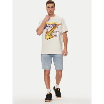 Oblečení a móda DC Shoes T-Shirt Showtime Starz Hss ADYZT05344 Bílá Regular Fit S
