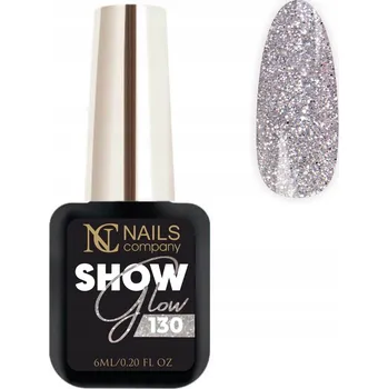Přípravek na nehty Show Glow 130 Nails Company třpytivý hybridní lak na nehty 6 ml