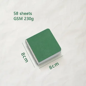 Akvarelový blok pro kreslení a malování | akvarelový blok | malířský skicák - 8-8 cm