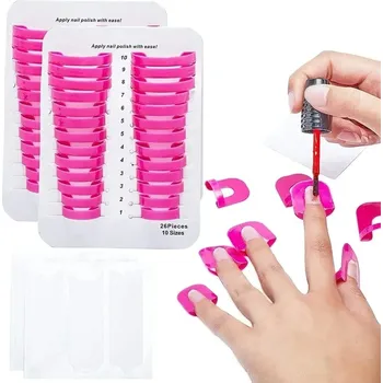 Ochrana laku pro nehty proti rozlití | štíty na nehty, manikúrní pomůcka 26 ks