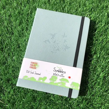 Zápisník Luxusní A5 deník z umělé kůže, motivy rostlin a zvířat | zápisník, deník - A5 Ptáci