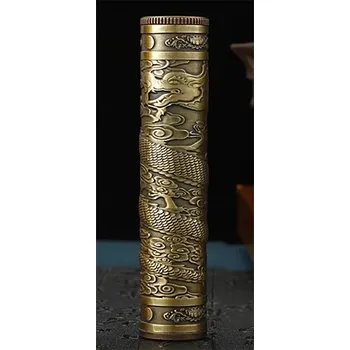 Úložný box Kovový box na vonné tyčinky | vodotěsný úložný box, kovová krabička - Bronzový drak