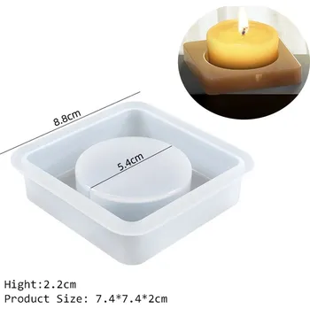 Nádoba na pečení Forma na lotosový svícen ze silikonu | silikonová forma | forma na svíčky - náměstí