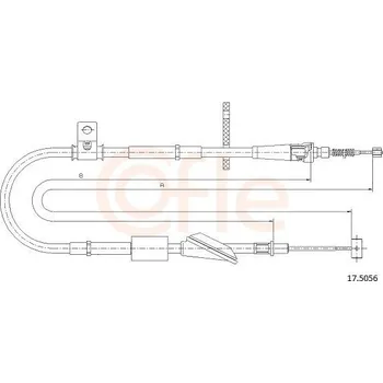Auto-moto Tažné lanko, parkovací brzda COFLE CFE17.5056