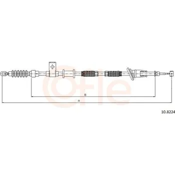 Lanko parkovací brzdy Lanovod parkovací brzdy COFLE 92.10.8224