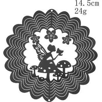 Zahradní dekorace Větrný lapač pro zahradu s 3D efektem | zahradní dekorace | lapač paprsků - Víla