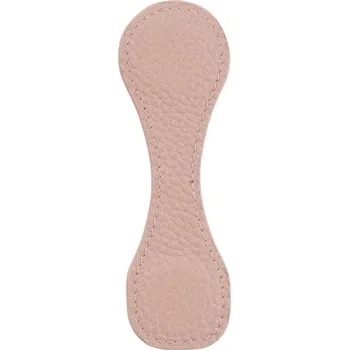 Doplněk ke knize Kožená magnetická záložka s pevnou sponou | magnetická záložka, kožený diář - Oblázková Dusty růže