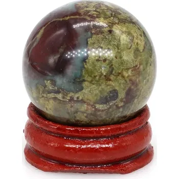 Kamenná minerální koule 30 mm | přírodní kámen | masážní koule - Dračí krev Jasper , 10 KS