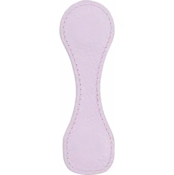 Doplněk ke knize Kožená magnetická záložka s pevnou sponou | magnetická záložka, kožený diář - Oblázkový šeřík