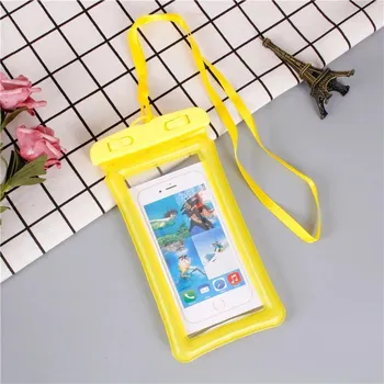 Pouzdro na mobilní telefon Vodotěsné pouzdro na mobil do vody | obal na mobil | ochrana mobilu - žlutá barva