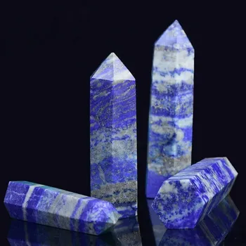 Krystalová dekorační věž | přírodní kameny, minerální dekorace - Lapis lazuli , 1ks Velikost 50-60mm