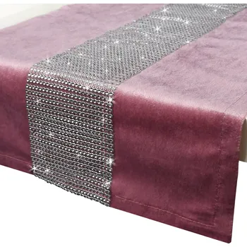 ubrus Běžec na stůl odstíny růžové 140 x 40 cm