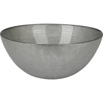 Home Styling Collection Dekorační mísa, skleněná, stříbrná, Ø 28 cm
