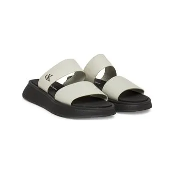 Oblečení a móda Calvin Klein Jeans Nazouváky Sandal Slide Double Strap YW0YW01694 Bílá 37