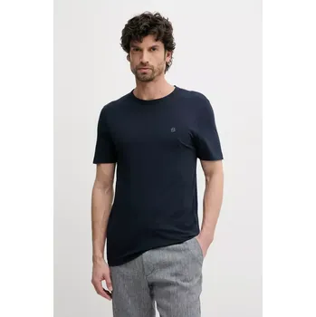 Pánské tričko Bavlněné tričko BOSS tmavomodrá barva, 50539831 59X, vel. XXL