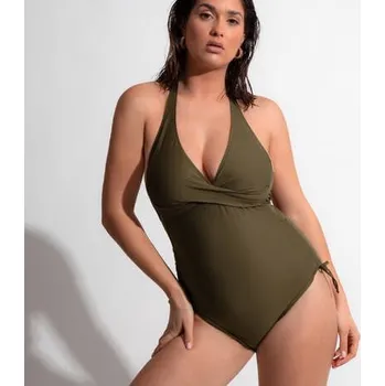 Dámské plavky Plavky jednodílné ANTIGEL (EBB9814-23), Barva tmavě zelená, Velikost 70B