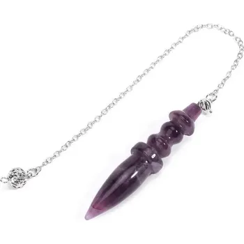 Přívěsek Minerální kyvadlo pro věštění a spirituální energii | věštecké kyvadlo, esoterický přívěsek - Ametyst