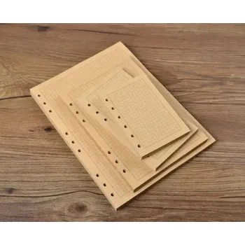 Zápisník Luxusní koženkový vintage zápisník a5 | cestovní deník, školní zápisník s přírodním motivem - mřížka vnitřní , A7 145 x 100 mm