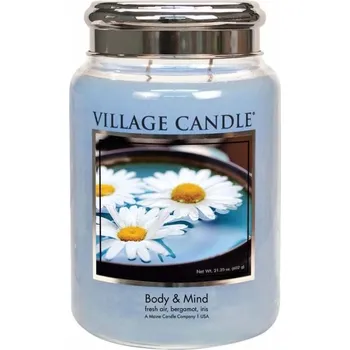 Svíčka Sójová vonná svíčka Body & Mind Village Candle 1 ks