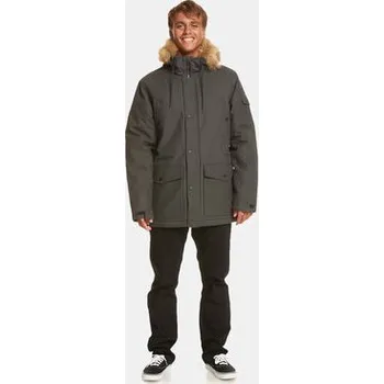Pánská móda Quiksilver Zimní bunda Long Trip Jckt EQYJK03988 Šedá Regular Fit XL