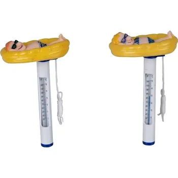 PWS - Professional Water System Plovoucí teploměr člun - plavec, relaxující na lehátku