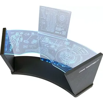 Doplněk k figurce Diorama LED Light Up Stark Industries Workshop Test Desk 2.0 (Blue) 1/6