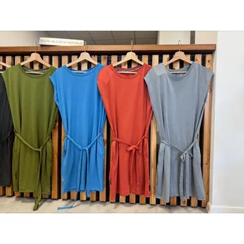 Dámské šaty Sensor Merino Active dámské šaty s krátkým rukávem, terracotta M