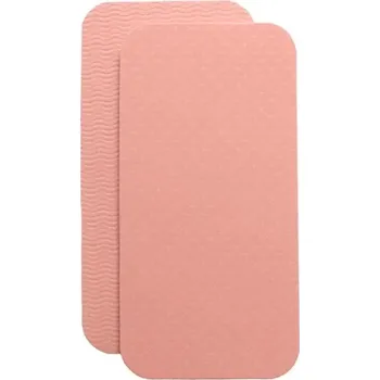 podložka na cvičení 2 ks Protiskluzová cvičební podložka | podložka na jógu, cvičební podložka pod lokty a kolena - růžovo-růžová