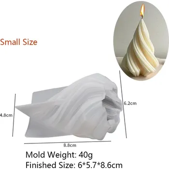 Forma na odlévání Silikonová forma na svíčky | forma na vosk | domácí dekorace - Malá velikost