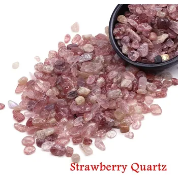 Přírodní kameny pro dekoraci | dekorativní kameny | harmonizační krystaly - Jahodový křemen , 100 g