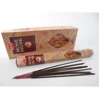 Čajovna HEM Vonné tyčinky Rose Musk, 20 ks