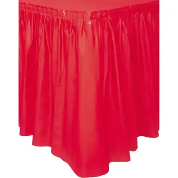 Karnevalový kostým Plastová rautová sukně červená