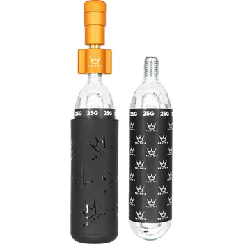 pumpička PEATYS PEATY'S HOLESHOT CO2 PUMPA + BOMBIČKY 2 KS - MTB (25G) - MANGO